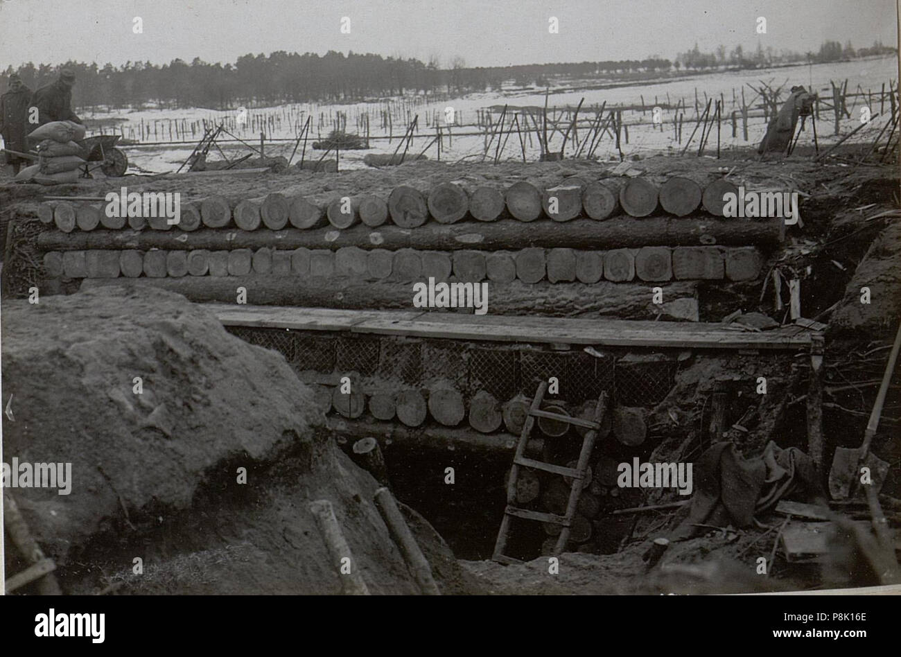 . Technischer 550 Holzliegekasten.Kurs mit doppelter Schichte. BildID (15663573) Banque D'Images