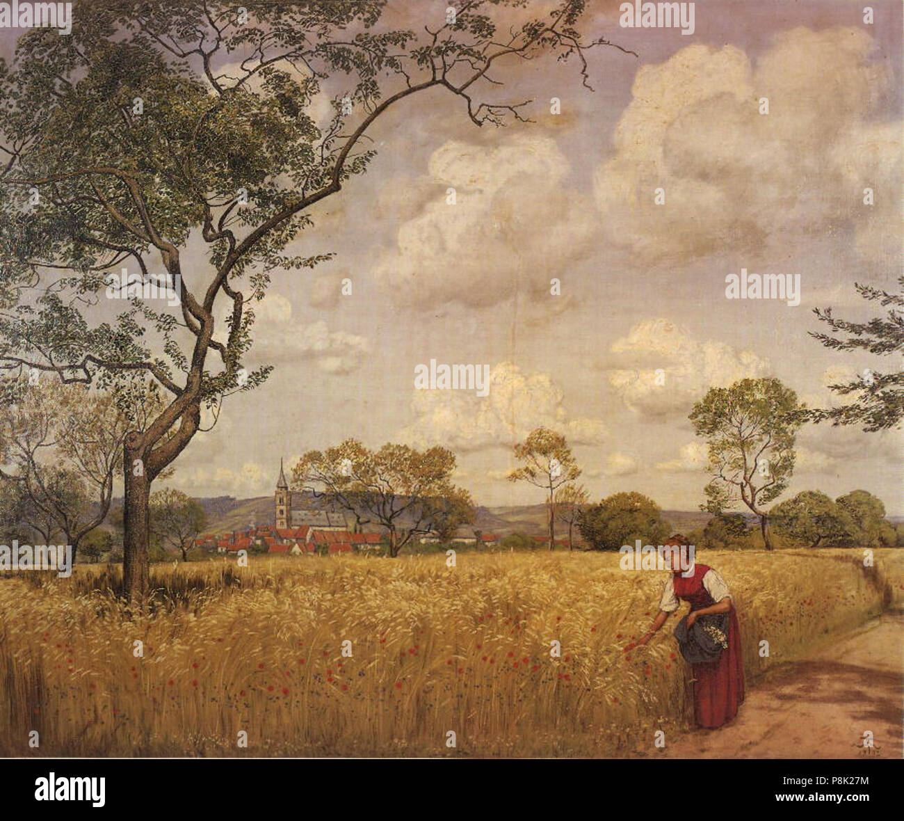 . 555 Hans Thoma - Kornfeld bei Oberursel Sommerzeit) Banque D'Images