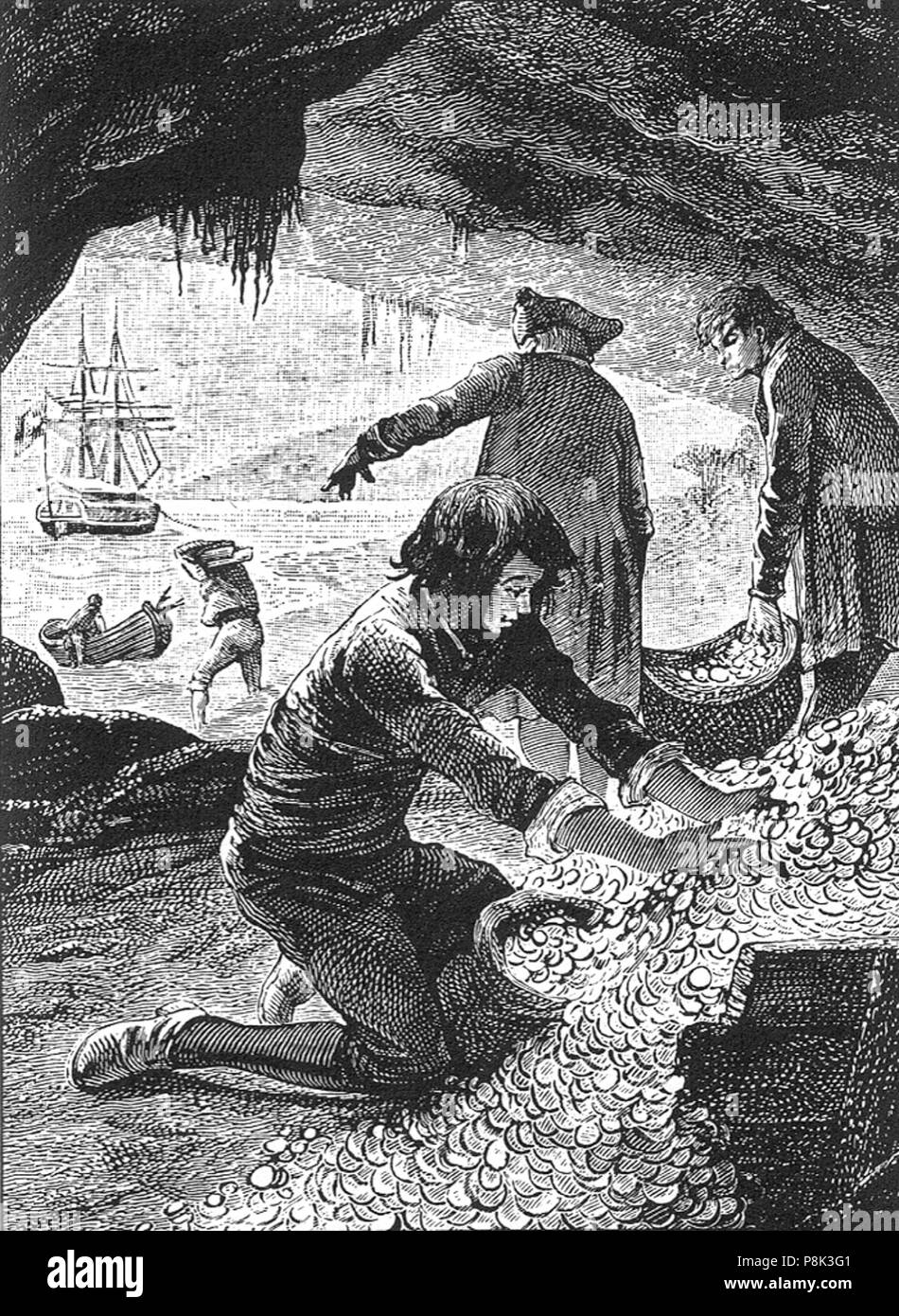 561 l'île au trésor06 Banque D'Images