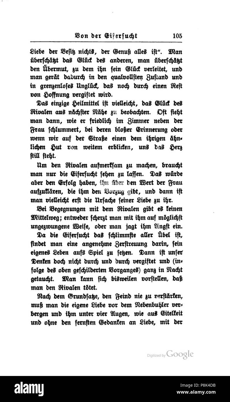 . 564 Ueber die Liebe 105 Banque D'Images