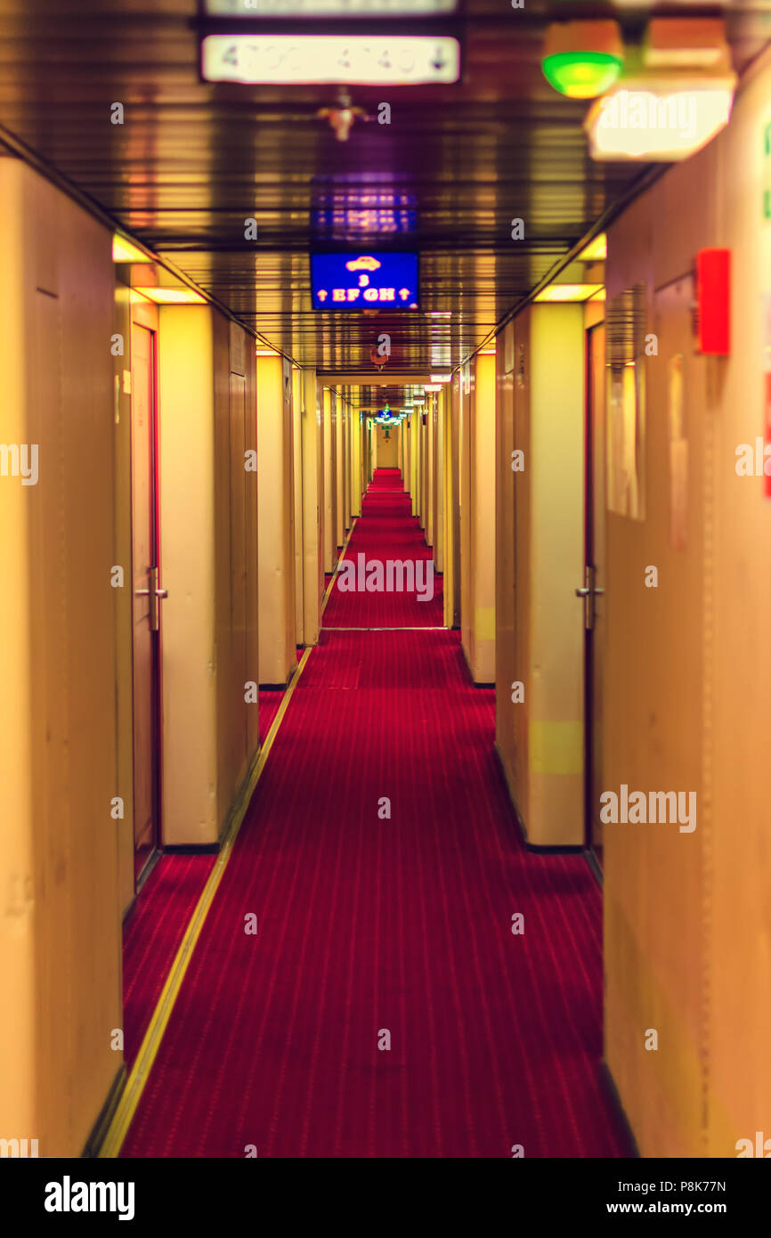 À bord 'princesse Anastasia' navire. Banque D'Images