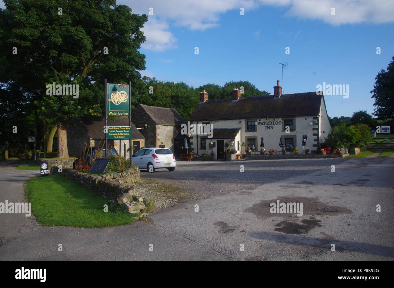 La Waterloo Inn. John O' Groats (Duncansby Head) aux terres fin. Fin Fin de sentier. L'Angleterre. UK Banque D'Images