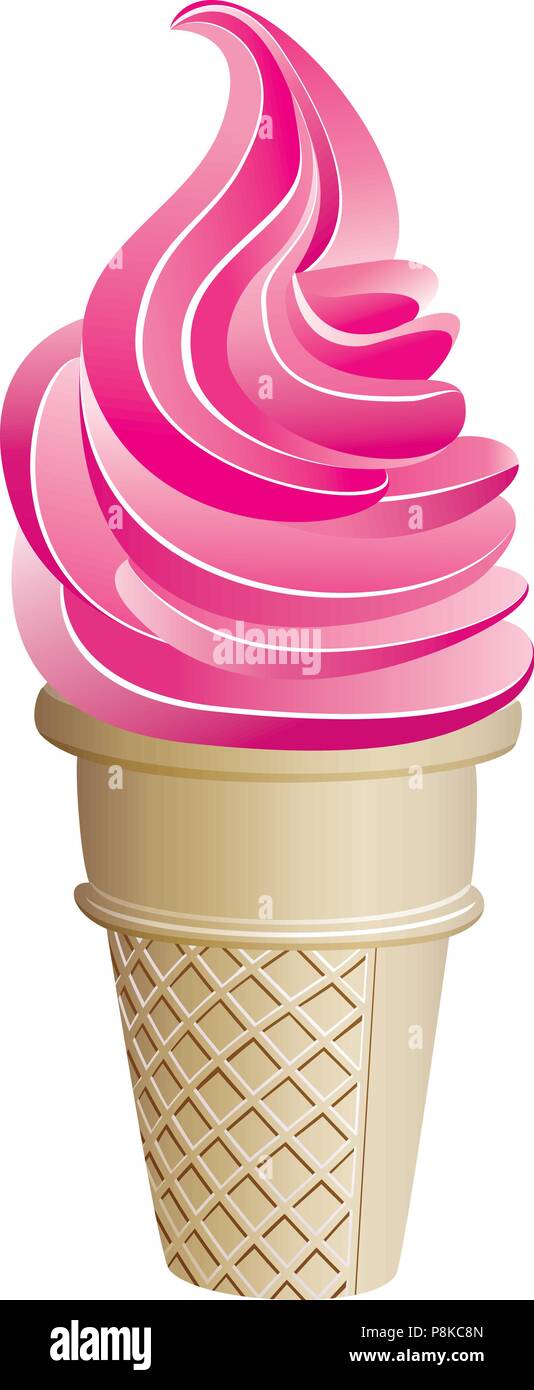 Cône de glace vecteur Illustration de Vecteur