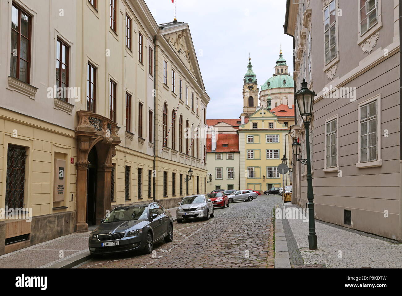 Parlement Chambre des députés, Thunov Palace (aka Roupov House), Sněmovní, Malá Strana (Petit quartier), Prague, Tchéquie (République tchèque), de l'Europe Banque D'Images