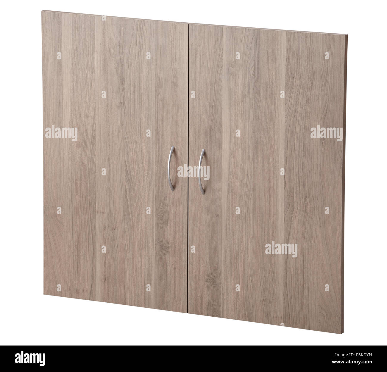 Armoire porte isolé sur fond blanc.  : Clipping path Banque D'Images