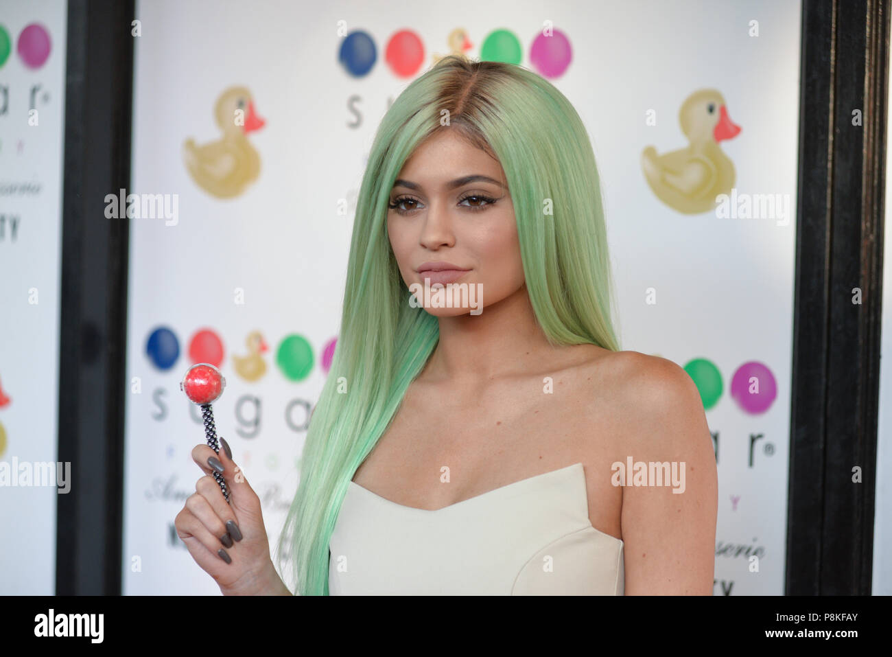 Kylie Jenner assiste à l'ouverture officielle à la Brasserie Américaine Usine de sucre Le 16 septembre 2015 à New York. Banque D'Images