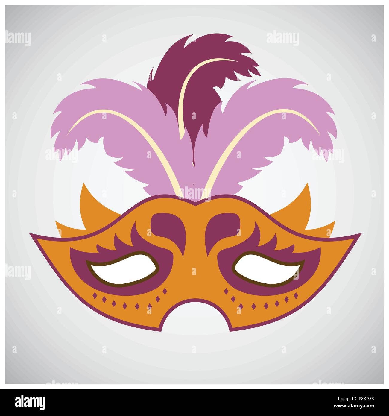 Masque Vénitien En Plume Noir Et Gris Banque du0027image et photos - Alamy