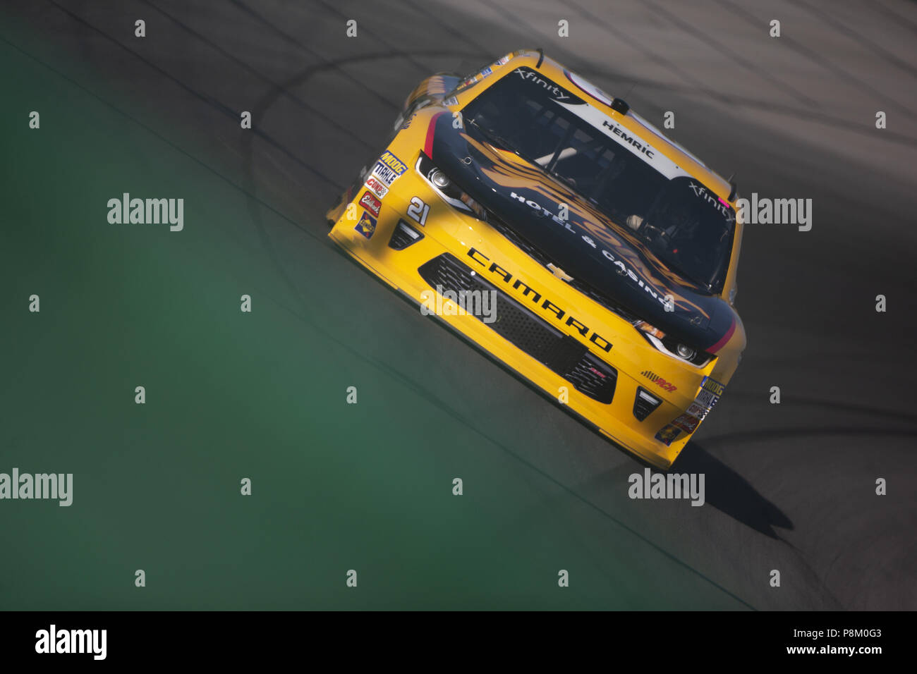 Sparte, Kentucky, USA. 12 juillet, 2018. Daniel Hemric (21) Pratiques exemplaires pour l'Alsco 300 au Kentucky Speedway à Sparte, Kentucky. Crédit : Stephen A. Arce/ASP/ZUMA/Alamy Fil Live News Banque D'Images