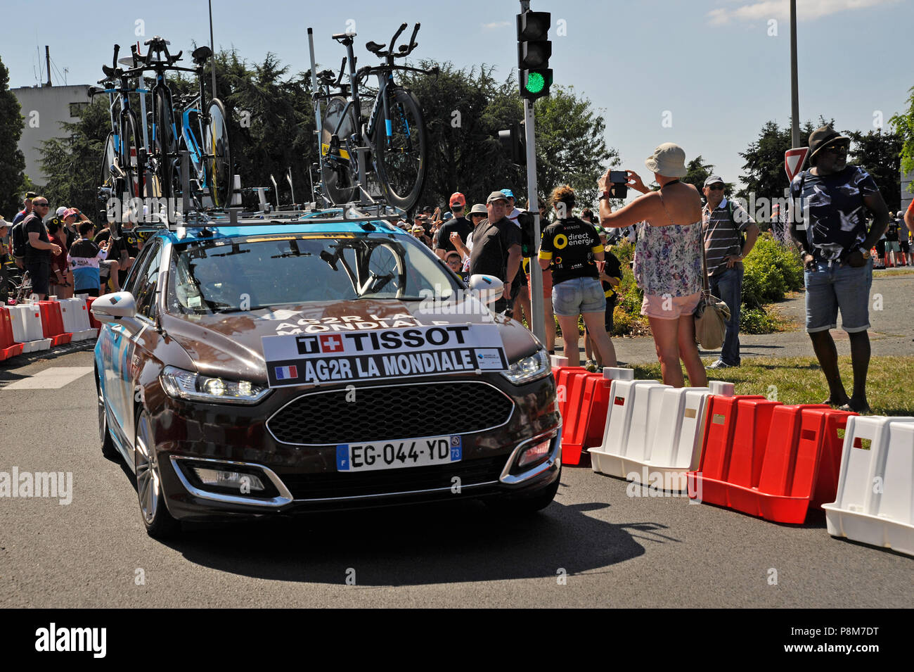 Tour de France 2018 essais temps Banque D'Images