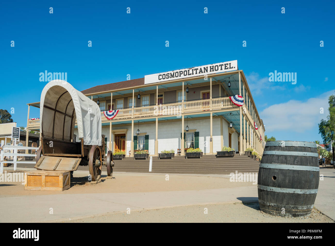 San Diego, 27 juin : Belle Cosmopolitan Hotel and Restaurant dans la vieille ville historique sur Juin 27, 2018 à San Diego, Californie Banque D'Images