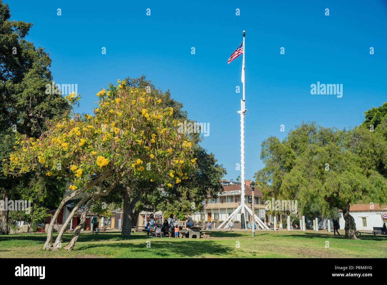 San Diego, 27 juin : belle Plaza de las Armas dans la vieille ville historique sur Juin 27, 2018 à San Diego, Californie Banque D'Images