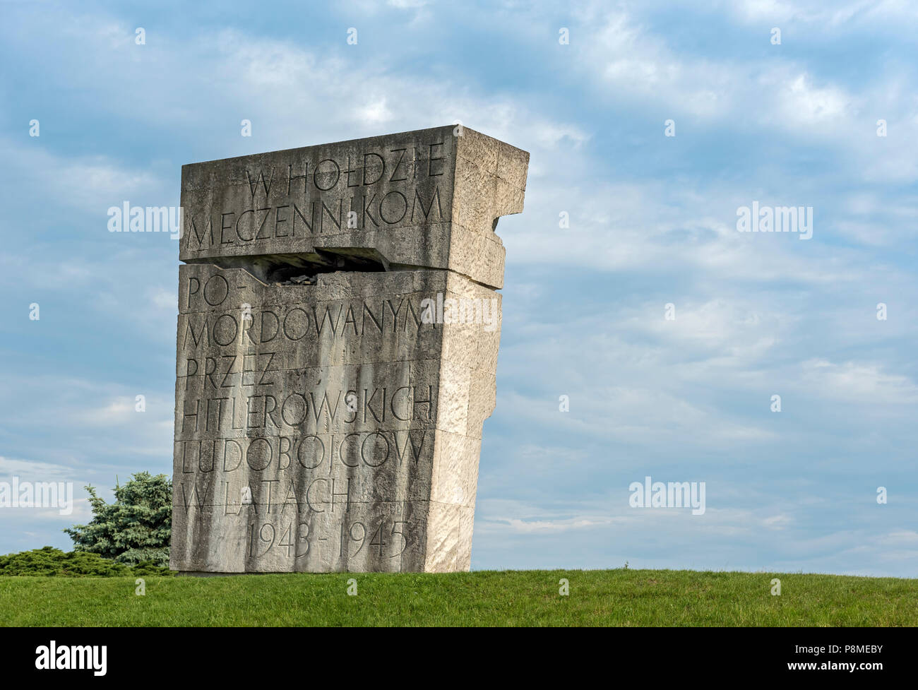 Du travail et de Plaszow mémorial du camp de concentration à Cracovie, Pologne Banque D'Images
