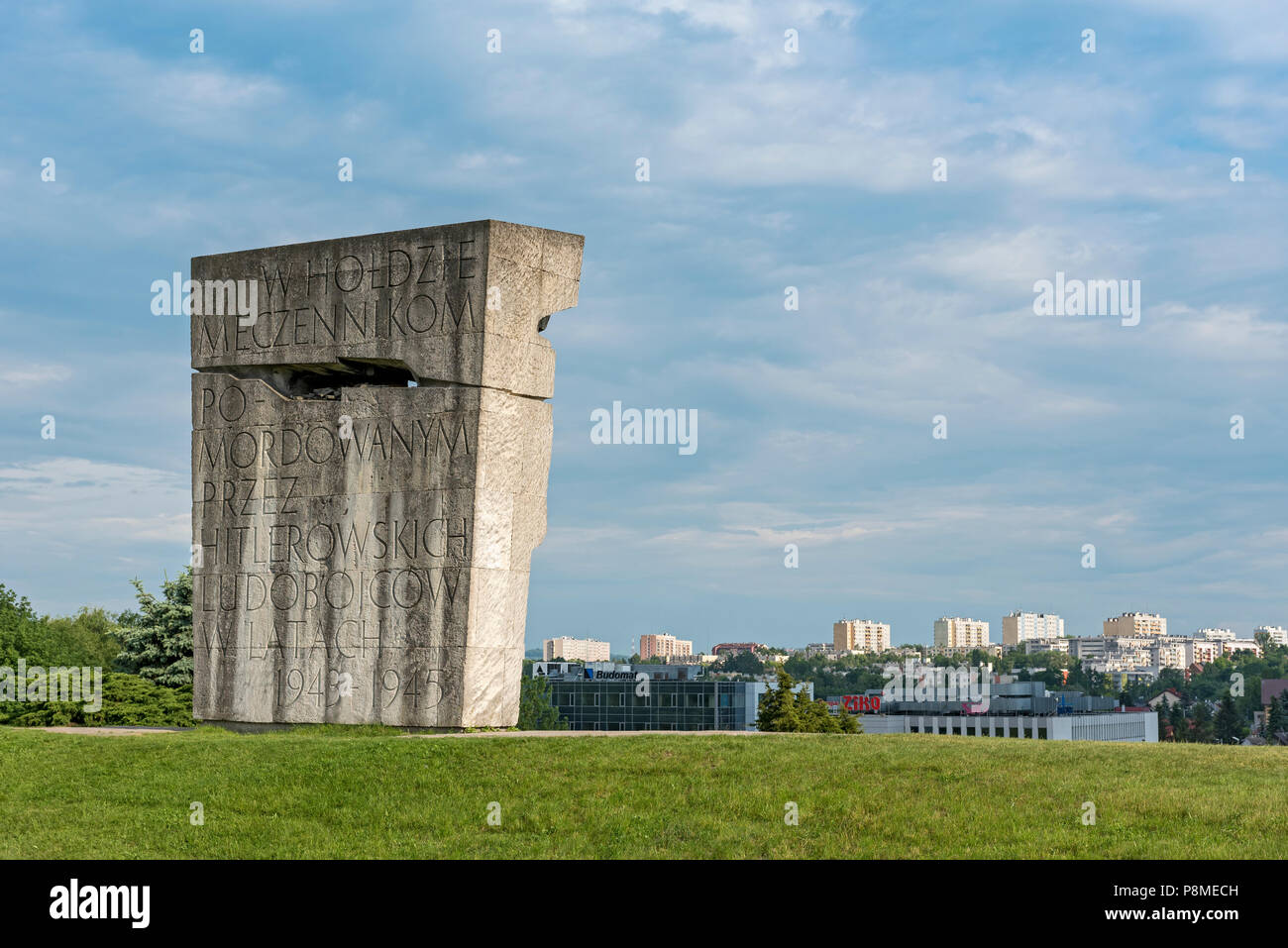 Du travail et de Plaszow mémorial du camp de concentration à Cracovie, Pologne Banque D'Images