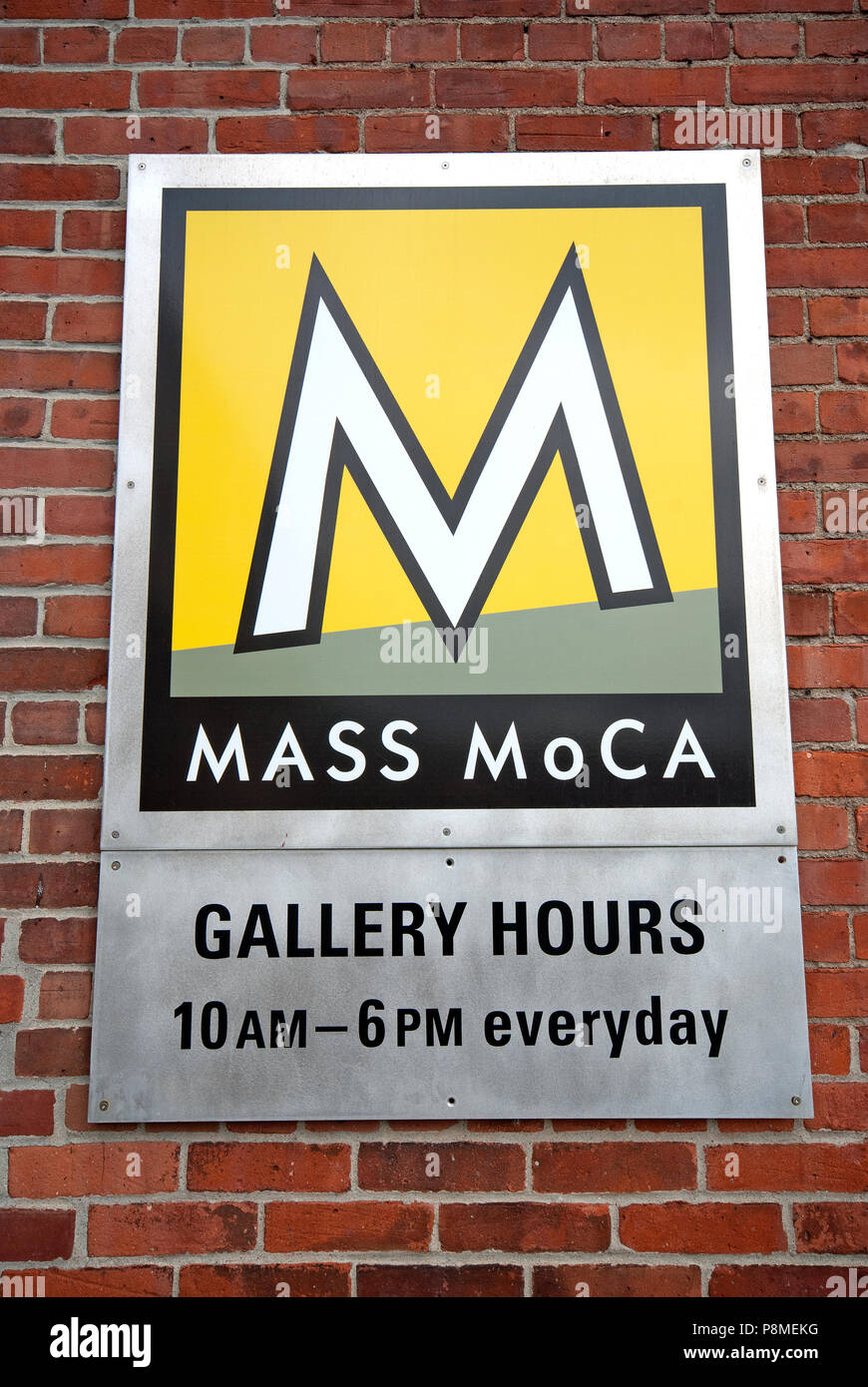 Mass MOCA, Musée d'Art Contemporain, North Adams, comté de Berkshire, Massachusetts, USA Banque D'Images