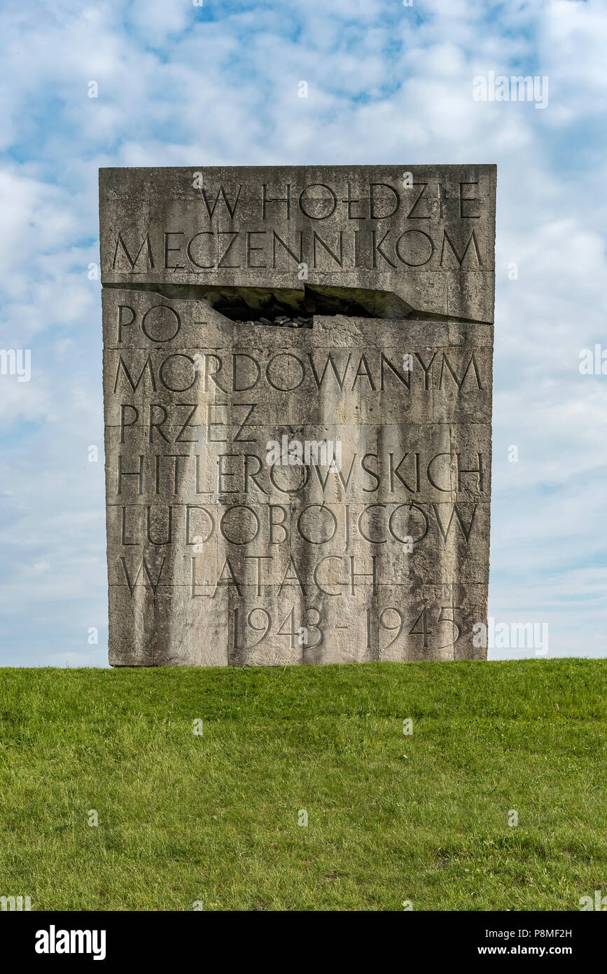 Du travail et de Plaszow mémorial du camp de concentration à Cracovie, Pologne Banque D'Images