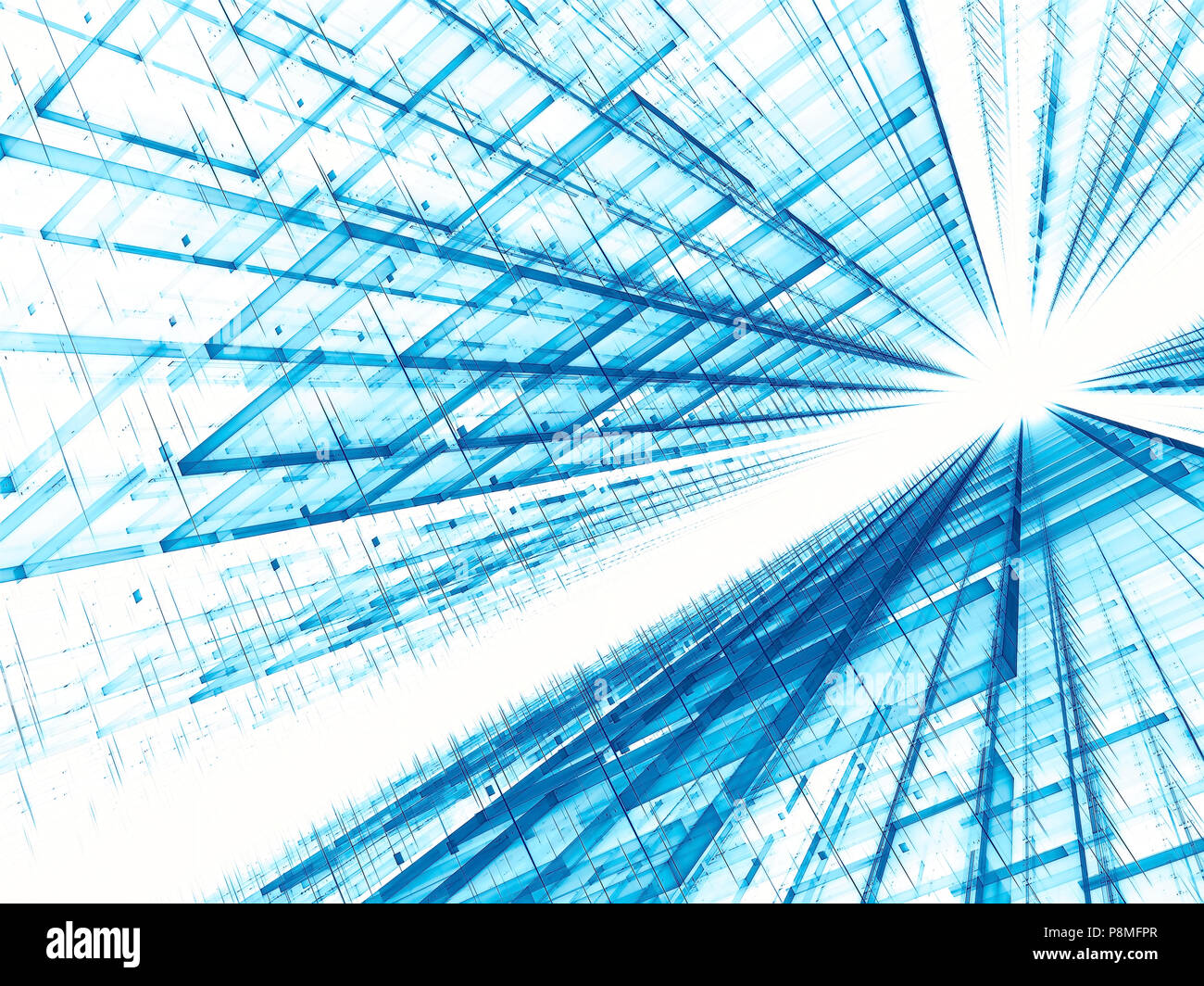 Toile de haute technologie - abstract image générée numériquement Banque D'Images
