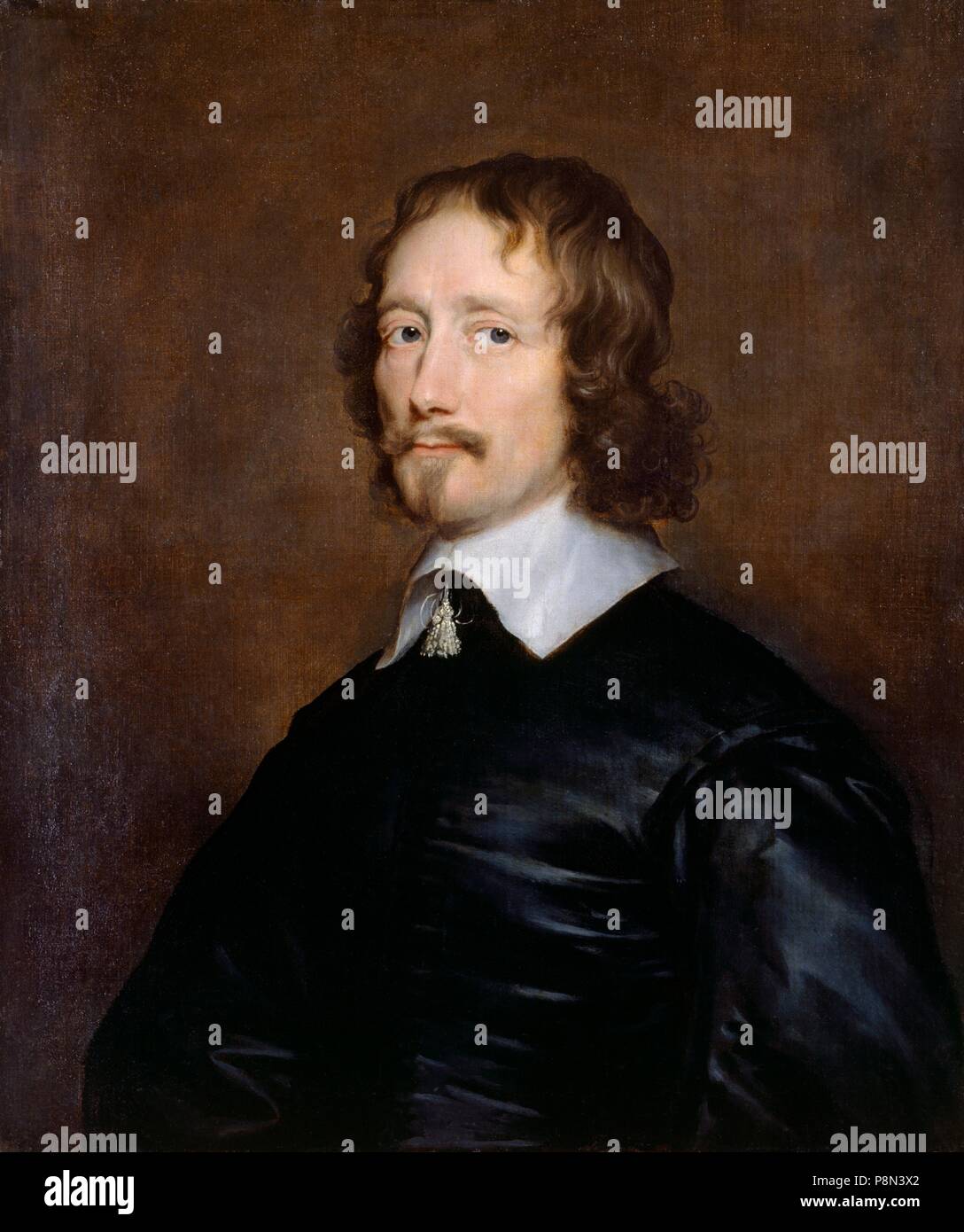 Portrait de John Hampden, homme politique anglais et MP, milieu du 17ème siècle. Artiste : William Dobson. Banque D'Images