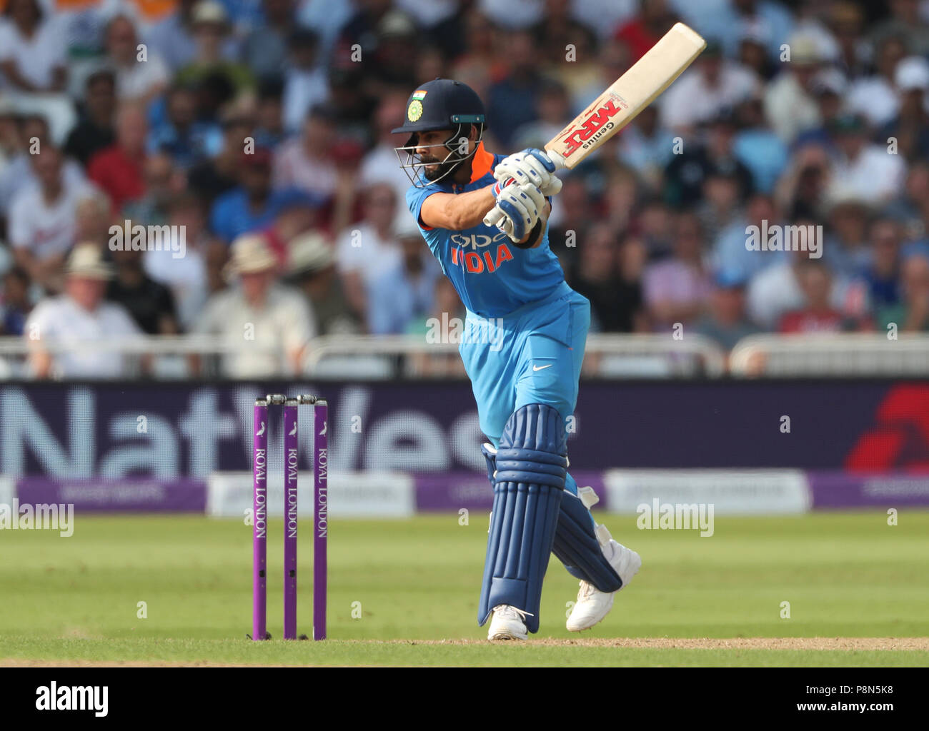 L'Inde Virat Kohli lors de la série internationale d'un jour de match, Nottingham Trent Bridge. Banque D'Images