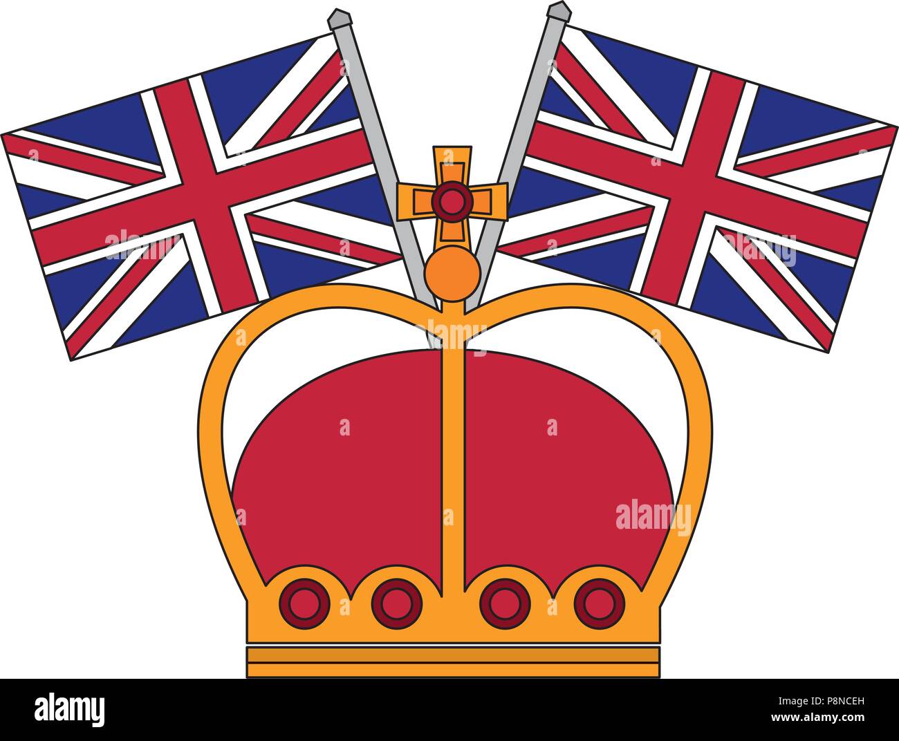 Garde drapeaux Banque d'images vectorielles - Alamy