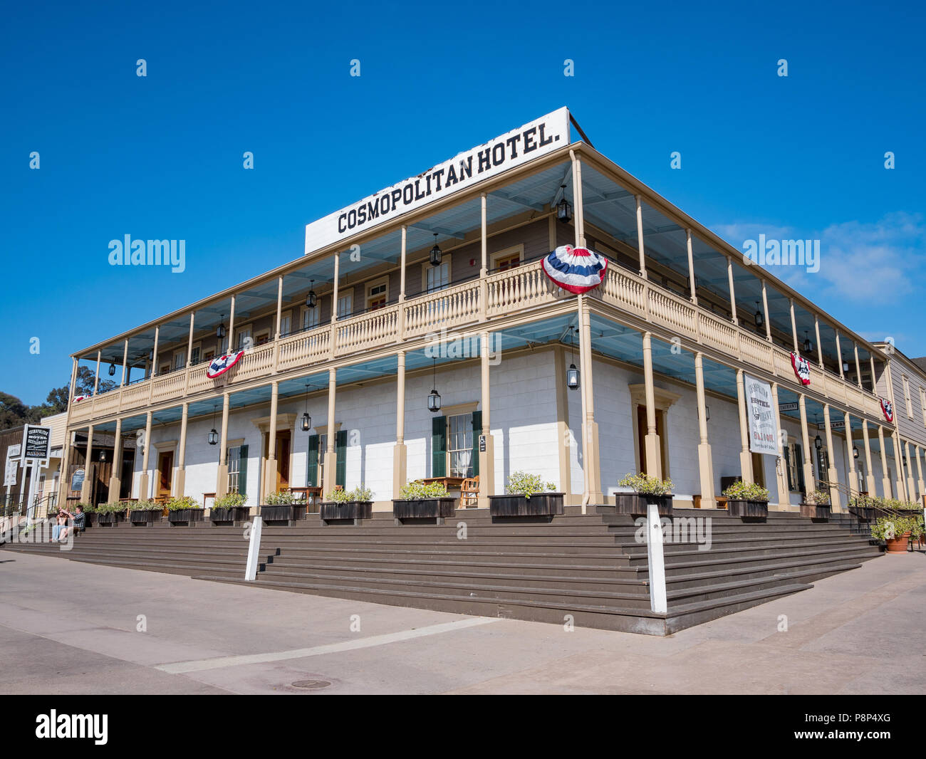 San Diego, 27 juin : Belle Cosmopolitan Hotel and Restaurant dans la vieille ville historique sur Juin 27, 2018 à San Diego, Californie Banque D'Images