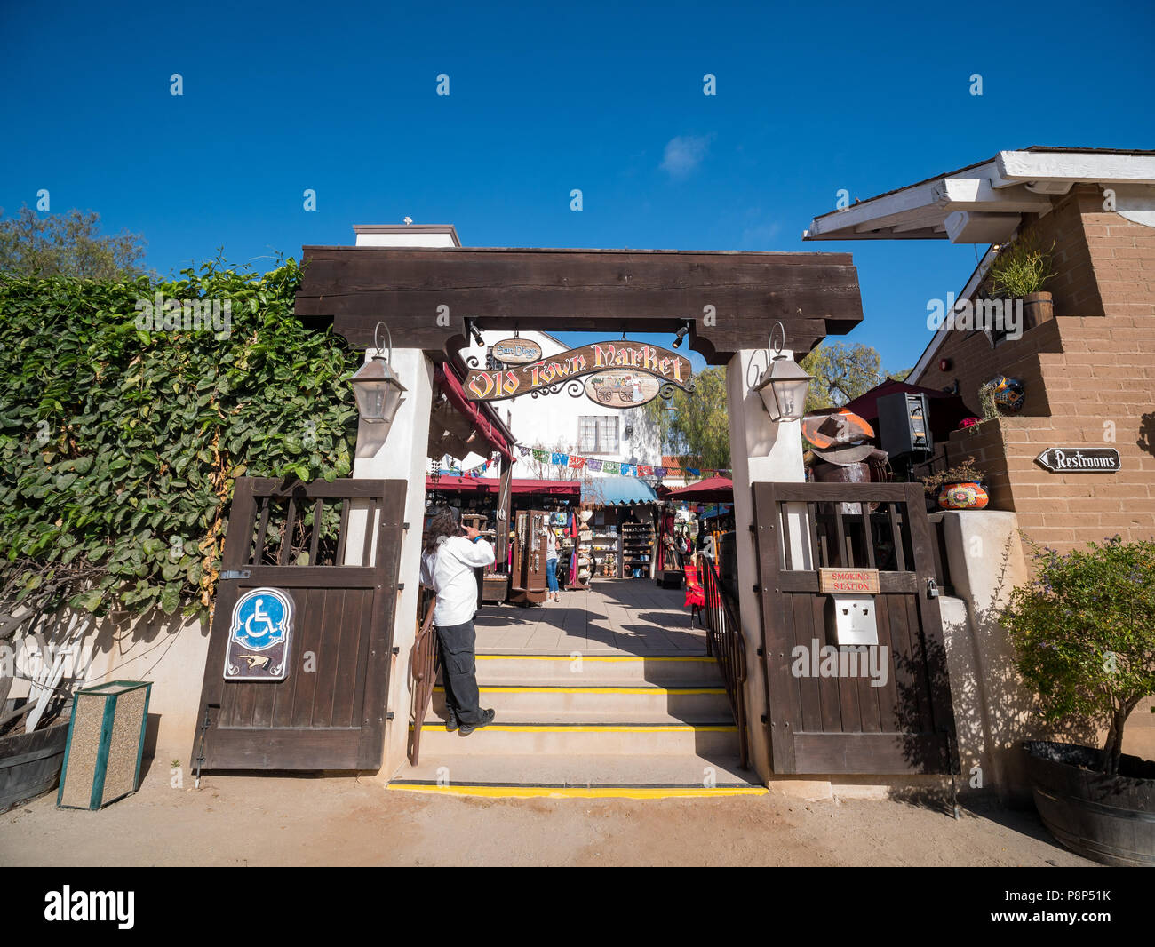 San Diego, 27 juin : belle vieille ville marché dans la vieille ville historique sur Juin 27, 2018 à San Diego, Californie Banque D'Images