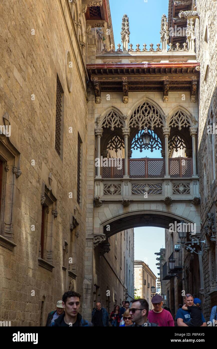 Ville de Barcelone, Catalogne, Espagne Banque D'Images