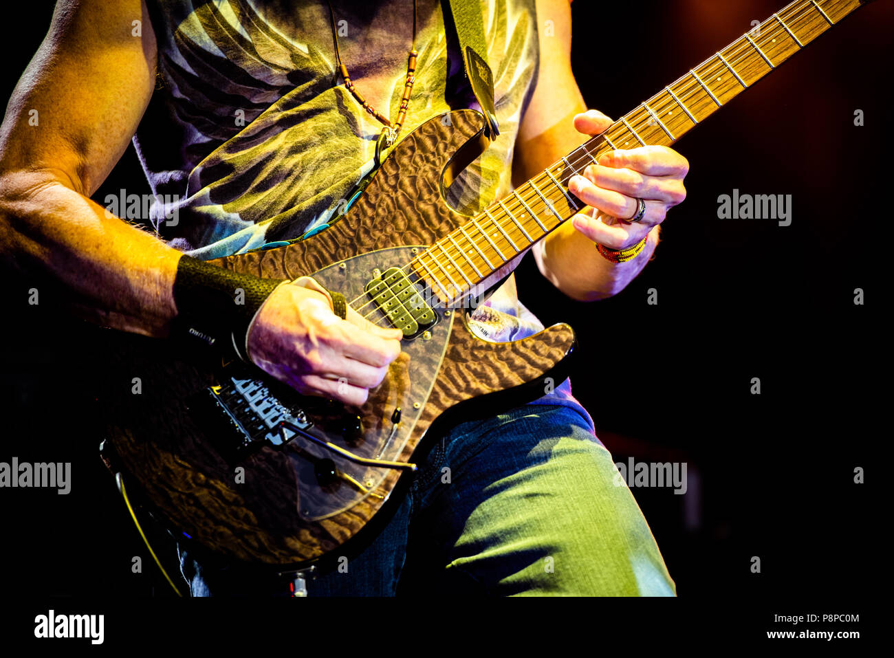 Stupinigi, Italie. 11 juillet, 2018. Le groupe de hard rock britannique Deep Purple live sur la scène du Festival Parc Stupinigi Sonic 2018. Credit : Alessandro Bosio/Pacific Press/Alamy Live News Banque D'Images