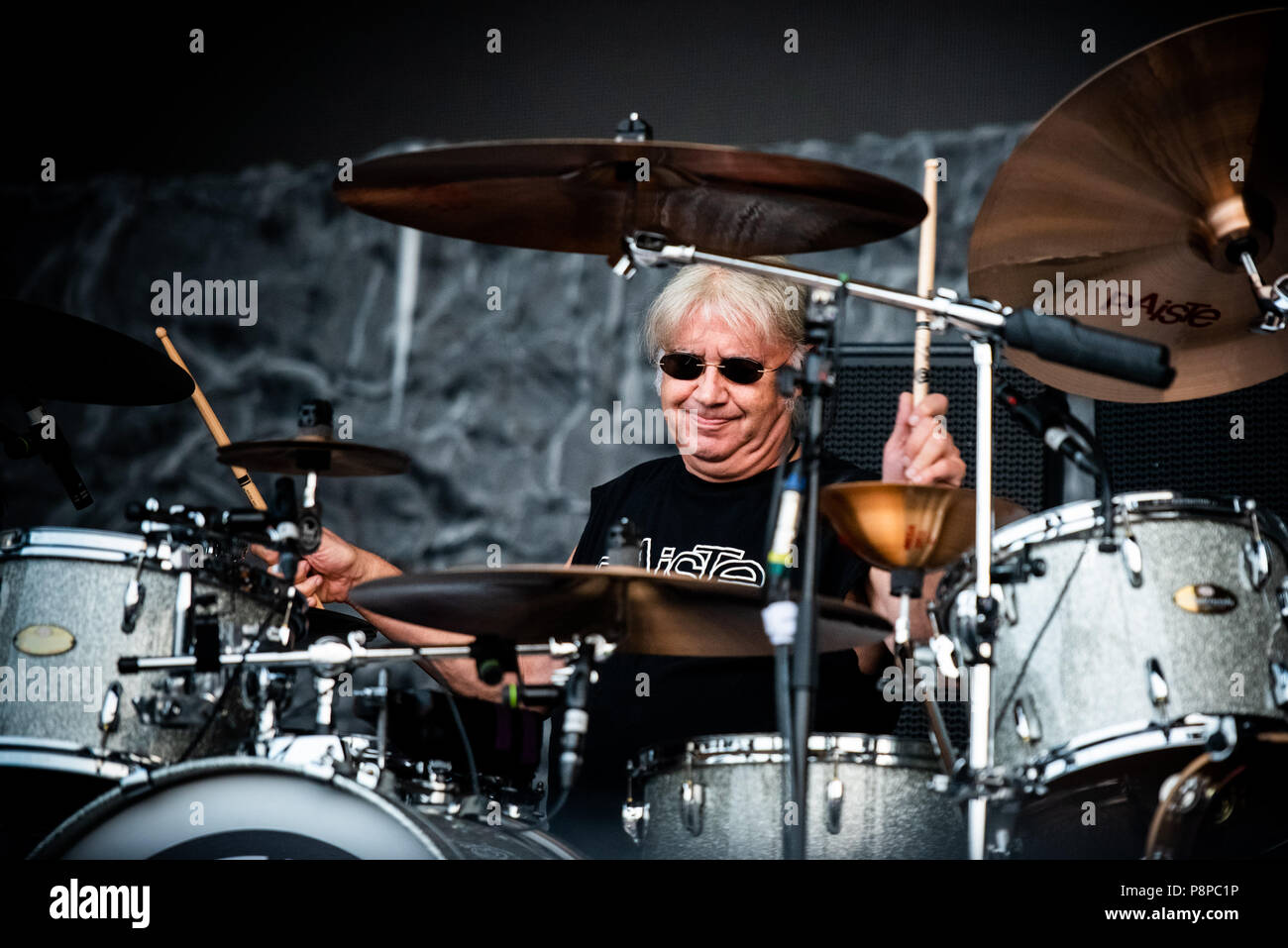 Stupinigi, Italie. 11 juillet, 2018. Le groupe de hard rock britannique Deep Purple live sur la scène du Festival Parc Stupinigi Sonic 2018. Credit : Alessandro Bosio/Pacific Press/Alamy Live News Banque D'Images