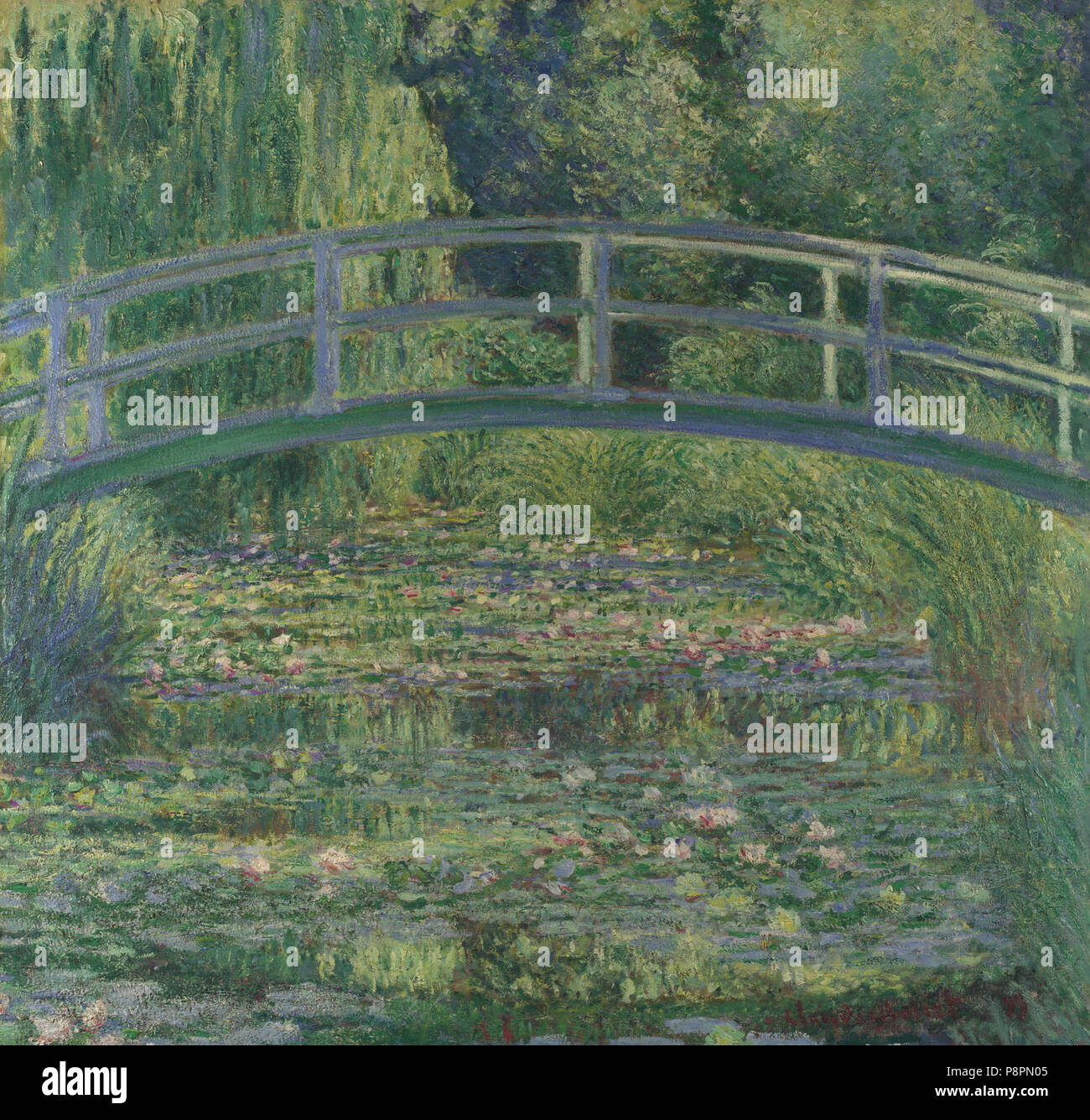 . 82 Claude Monet, le Water-Liliy Étang (National Gallery, Londres) Banque D'Images