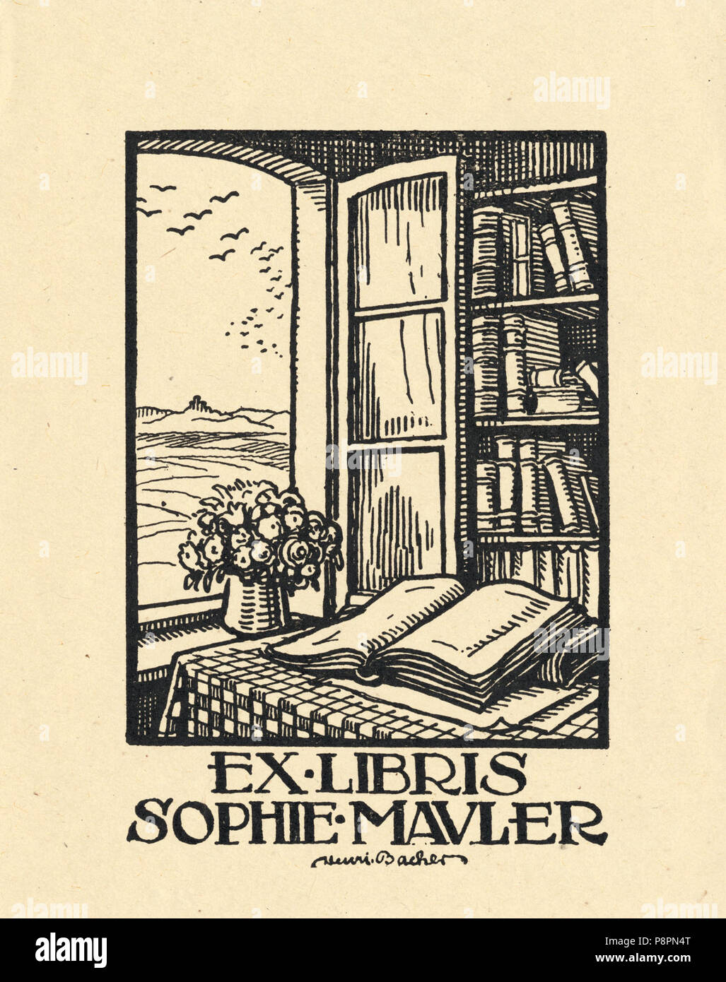 . 279 Ex libris Sophie Mauler Banque D'Images
