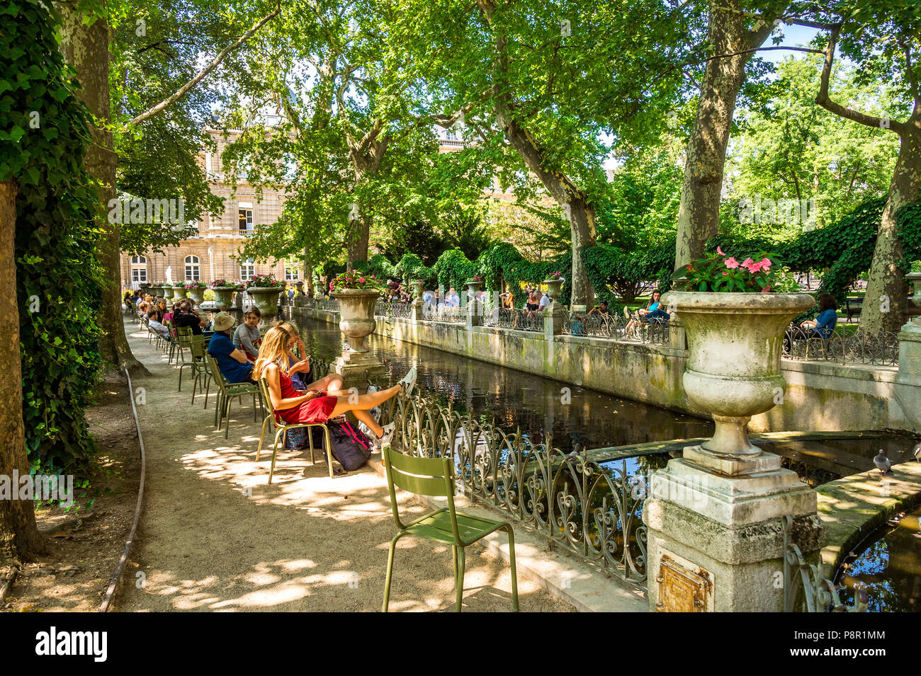 Fontaine de Médicis, le Jardin du Luxembourg, Paris. Banque D'Images