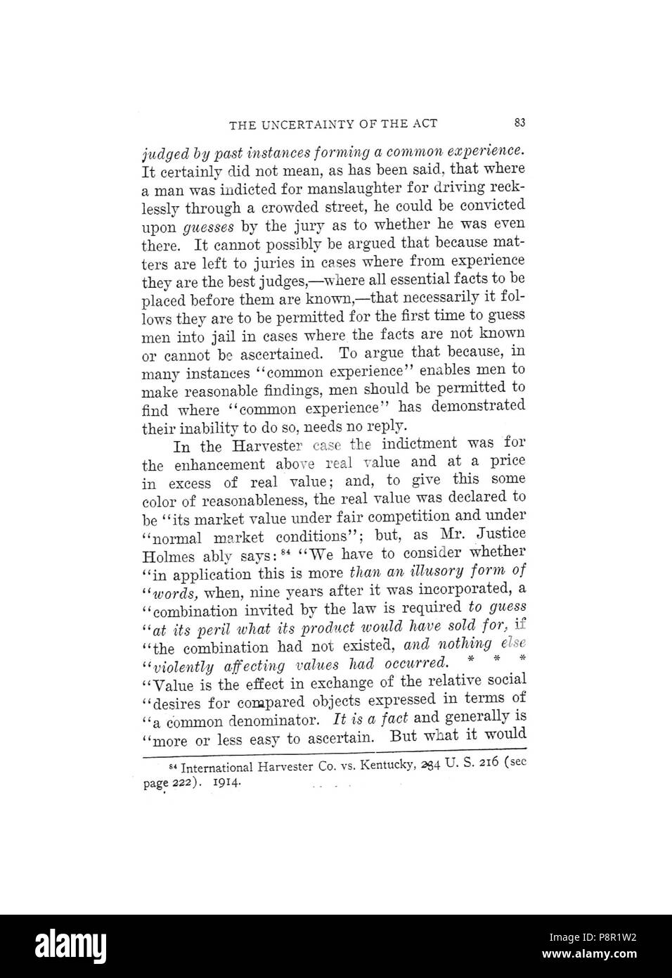 . 263 Earle, la fixation des prix ne détruire la liberté, 1920, 083 Banque D'Images