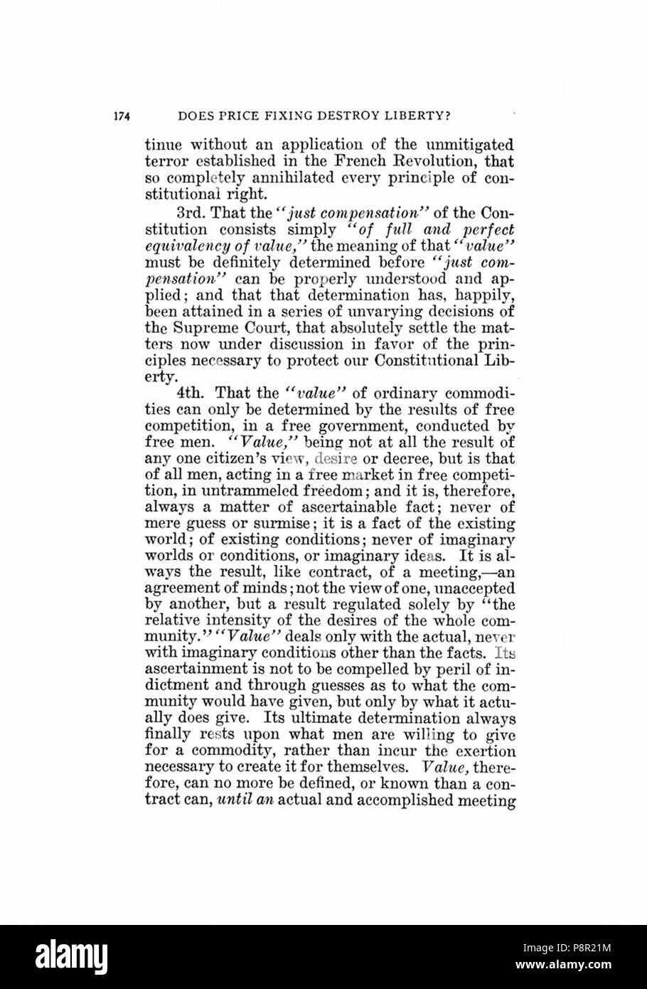. 264 Earle, la fixation des prix ne détruire la liberté, 1920, 174 Banque D'Images