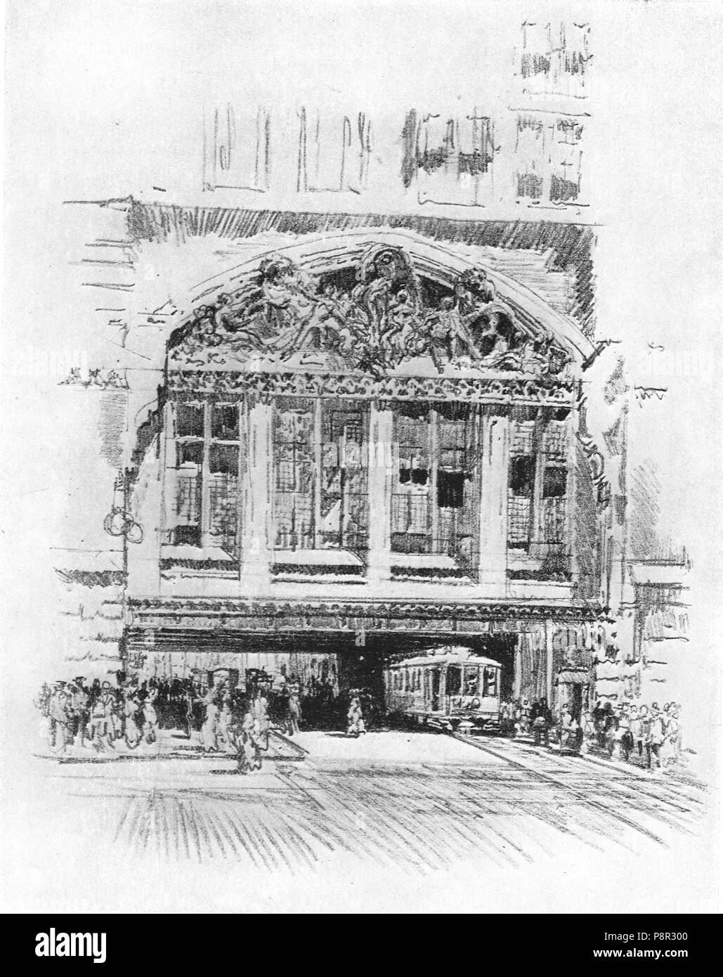 . 444 Notre Philadelphia (Pennell, 1914) p135 Banque D'Images