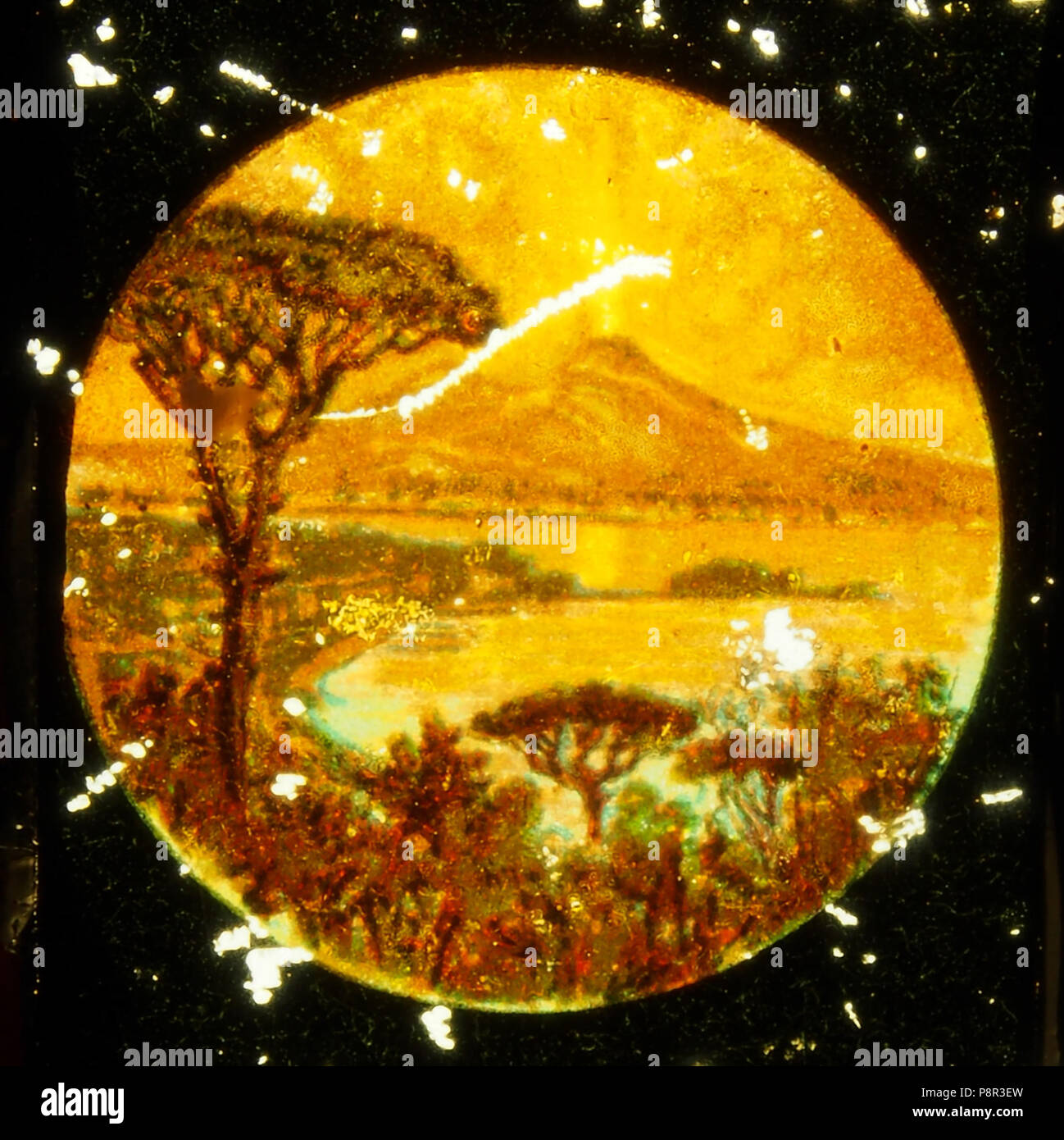 . Vulcano 578 par nuit Banque D'Images