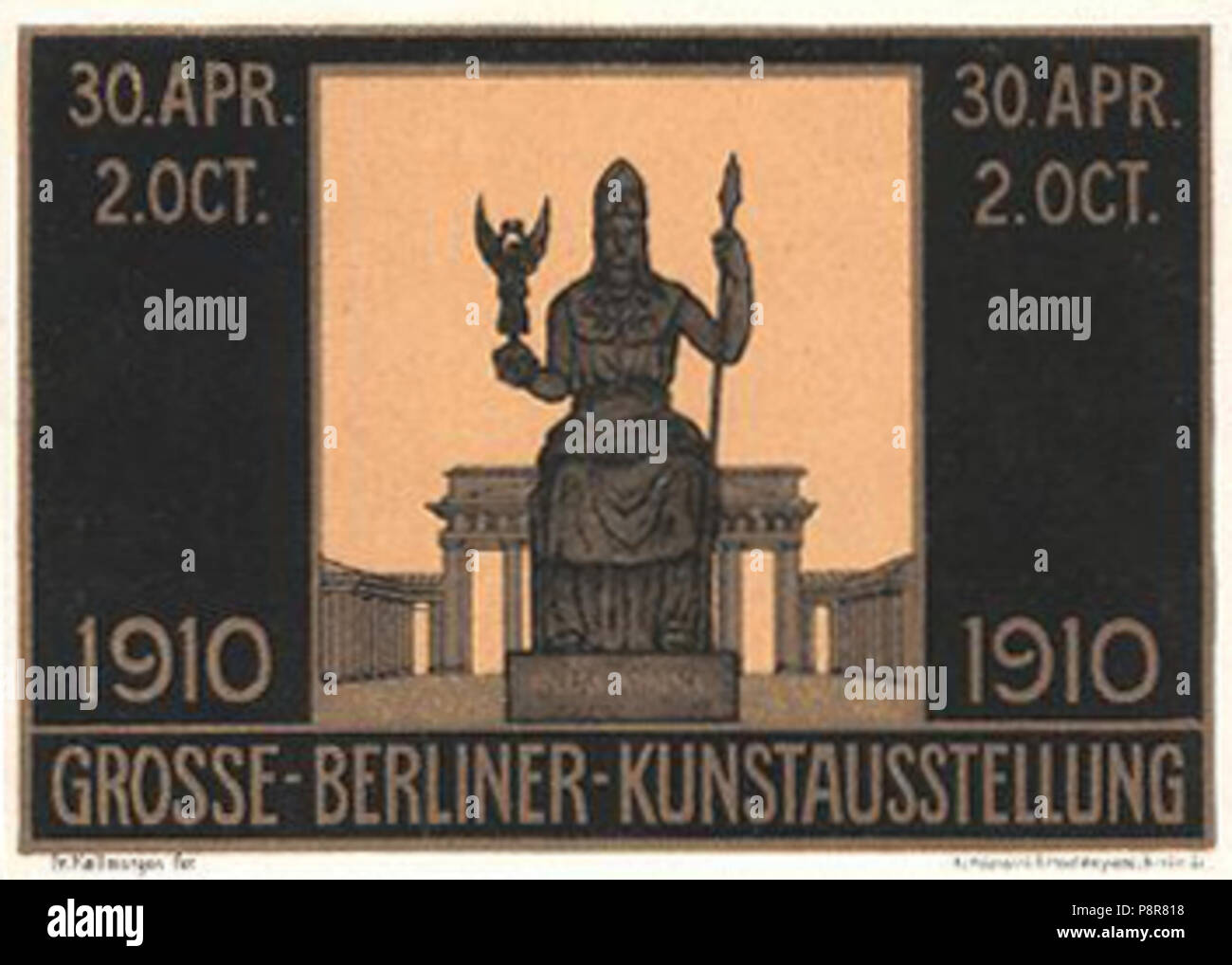 . 320 Grosse Berliner Kunstausstellung 1910 von Friedrich Kallmorgen Banque D'Images