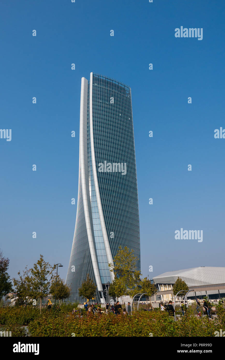 MILAN, ITALIE, 15 octobre 2017 - "La ville dans la tour de Hadid Life' complexe dans 3 Torri Milan place, des bâtiments modernes et condos. Banque D'Images