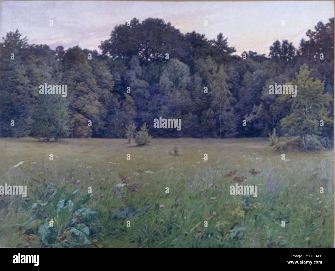 328 Henri Biva, 1901, après le coucher du soleil, huile sur toile, 142,5 x 193 cm, Musée Baron Gérard, Bayeux Banque D'Images