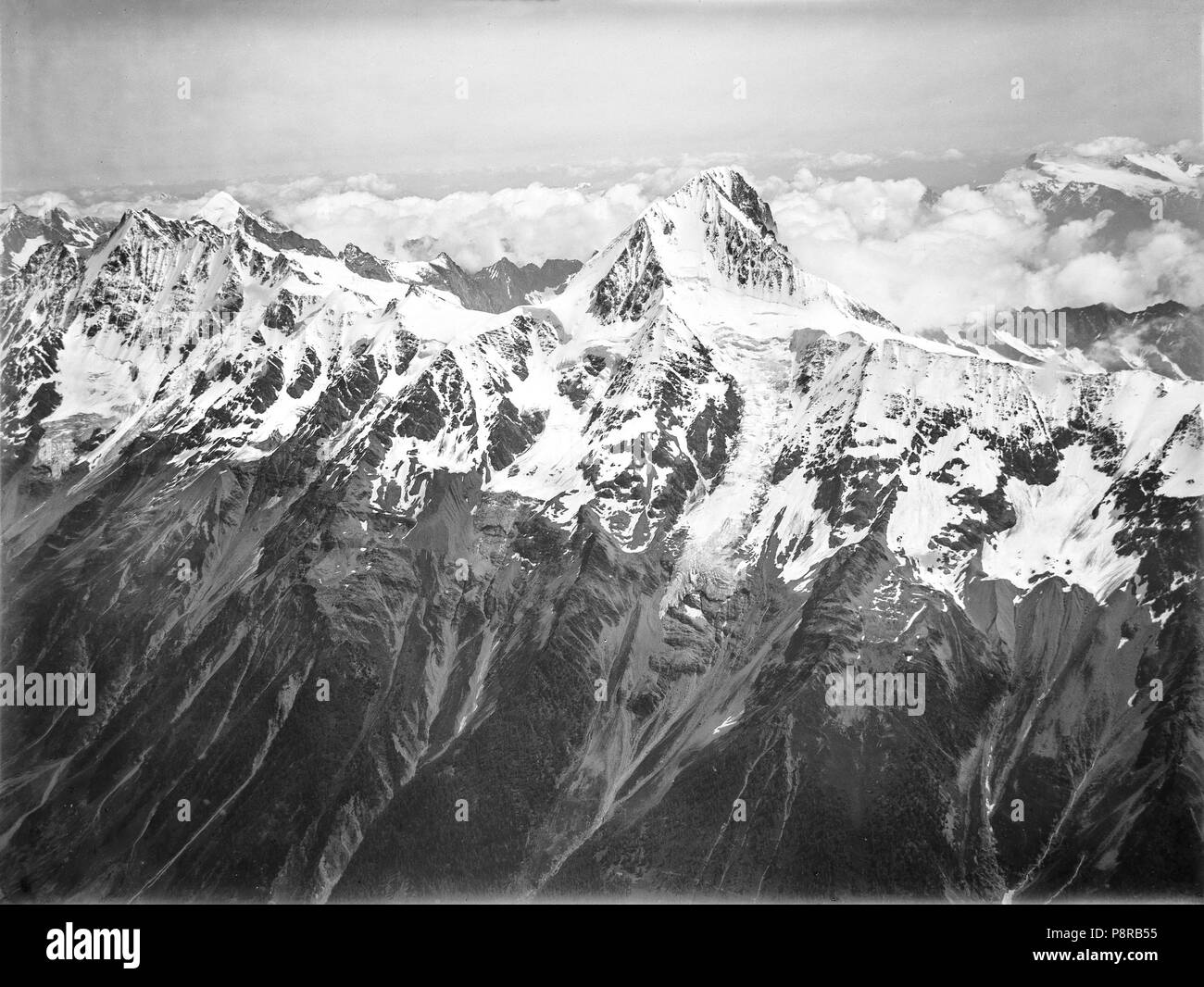 . 78 CH-NB - Bietschhorn - Eduard Spelterini - EAD-WEHR-32063-B Banque D'Images