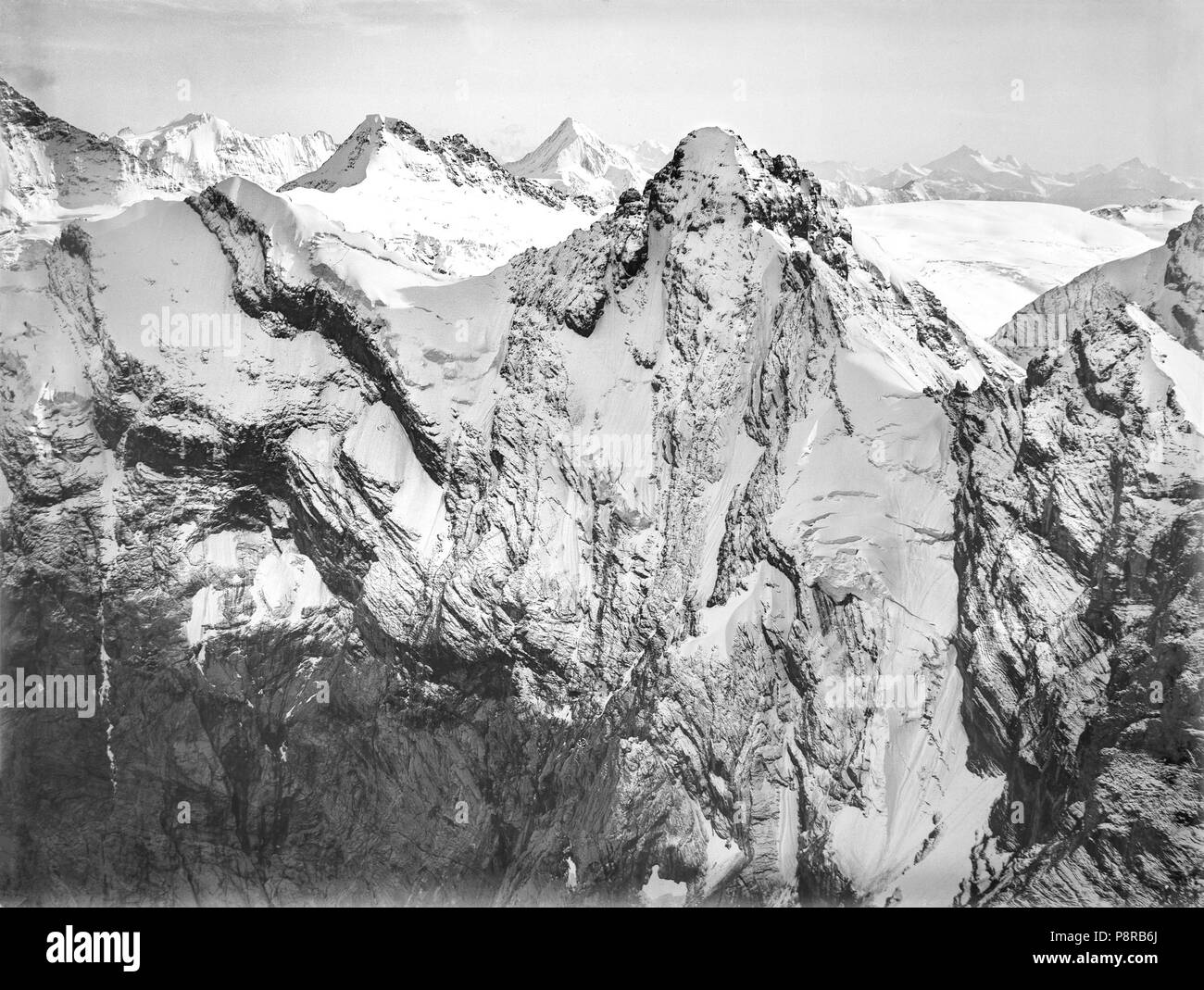 . 78 CH-NB - Gspaltenhorn - Eduard Spelterini - EAD-WEHR-32091-B Banque D'Images