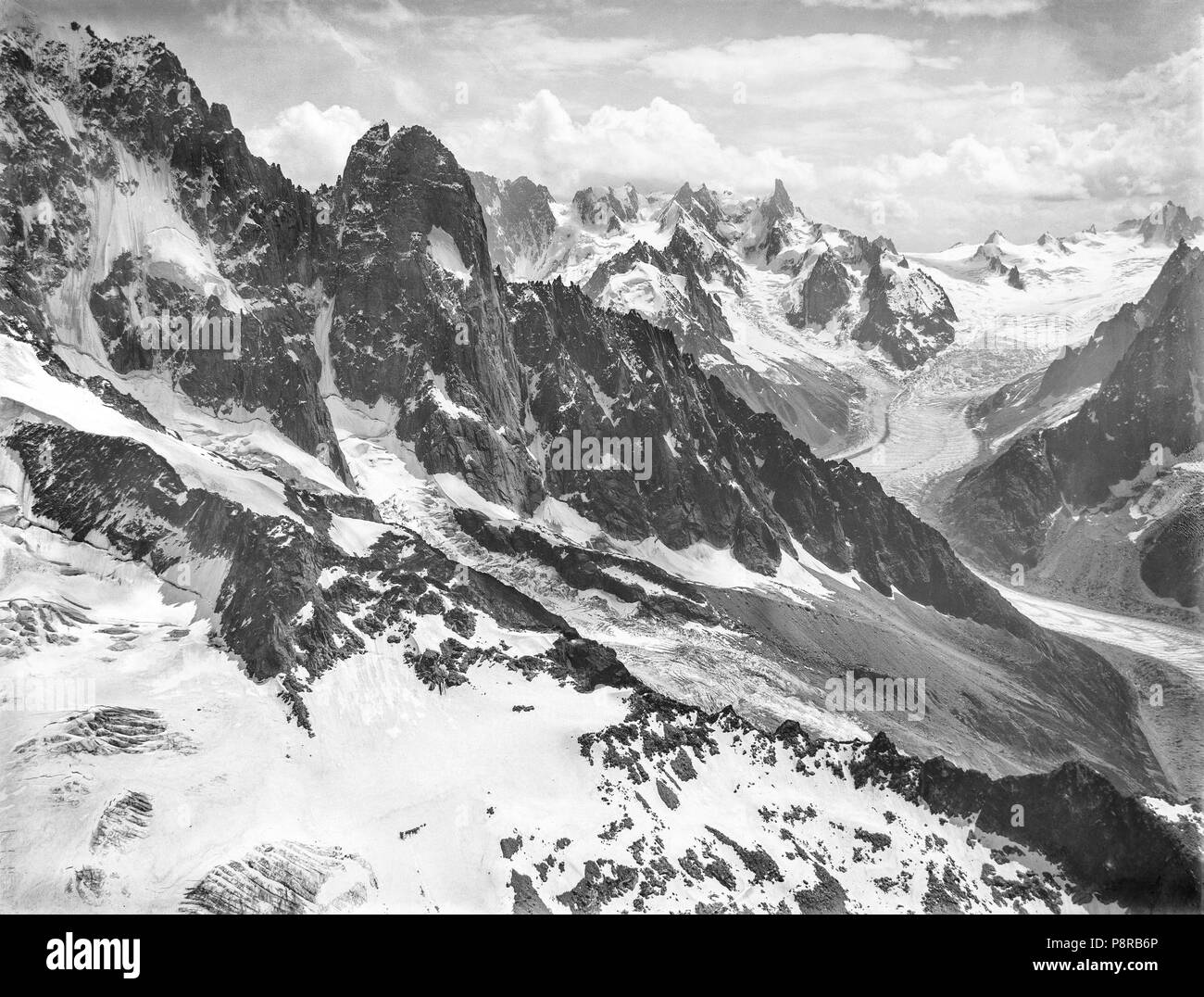 . 78 CH-NB - Aiguille du Dru - Eduard Spelterini - EAD-WEHR-32094-B Banque D'Images