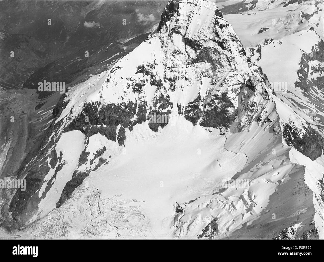. 78 CH-NB - Matterhorn - Eduard Spelterini - EAD-WEHR-32002-A Banque D'Images