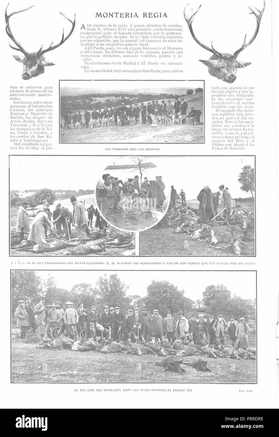 15 1909-01-27, Actualités, Montería regia, Goñi Banque D'Images