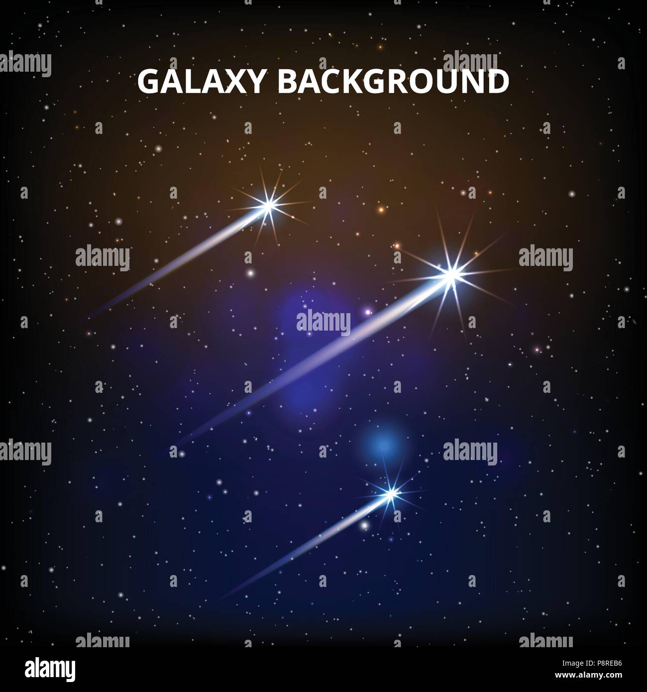 Beau Ciel Nocturne Avec Mât étoiles Galaxy Colorés Arrière