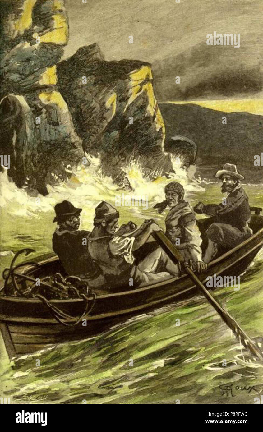 . 4 'Le Phare à la fin du Monde' par George Roux 16 Banque D'Images