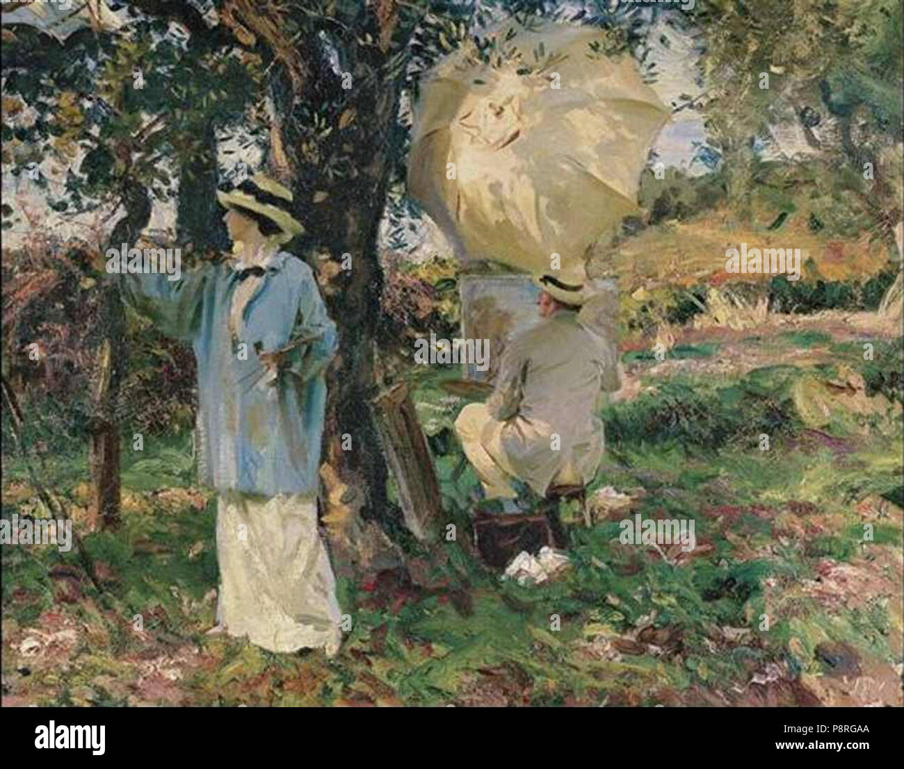 . 6 'l'Sketchers', huile sur toile peinture de John Singer Sargent, 1914, Virginia Museum of Fine Arts Banque D'Images