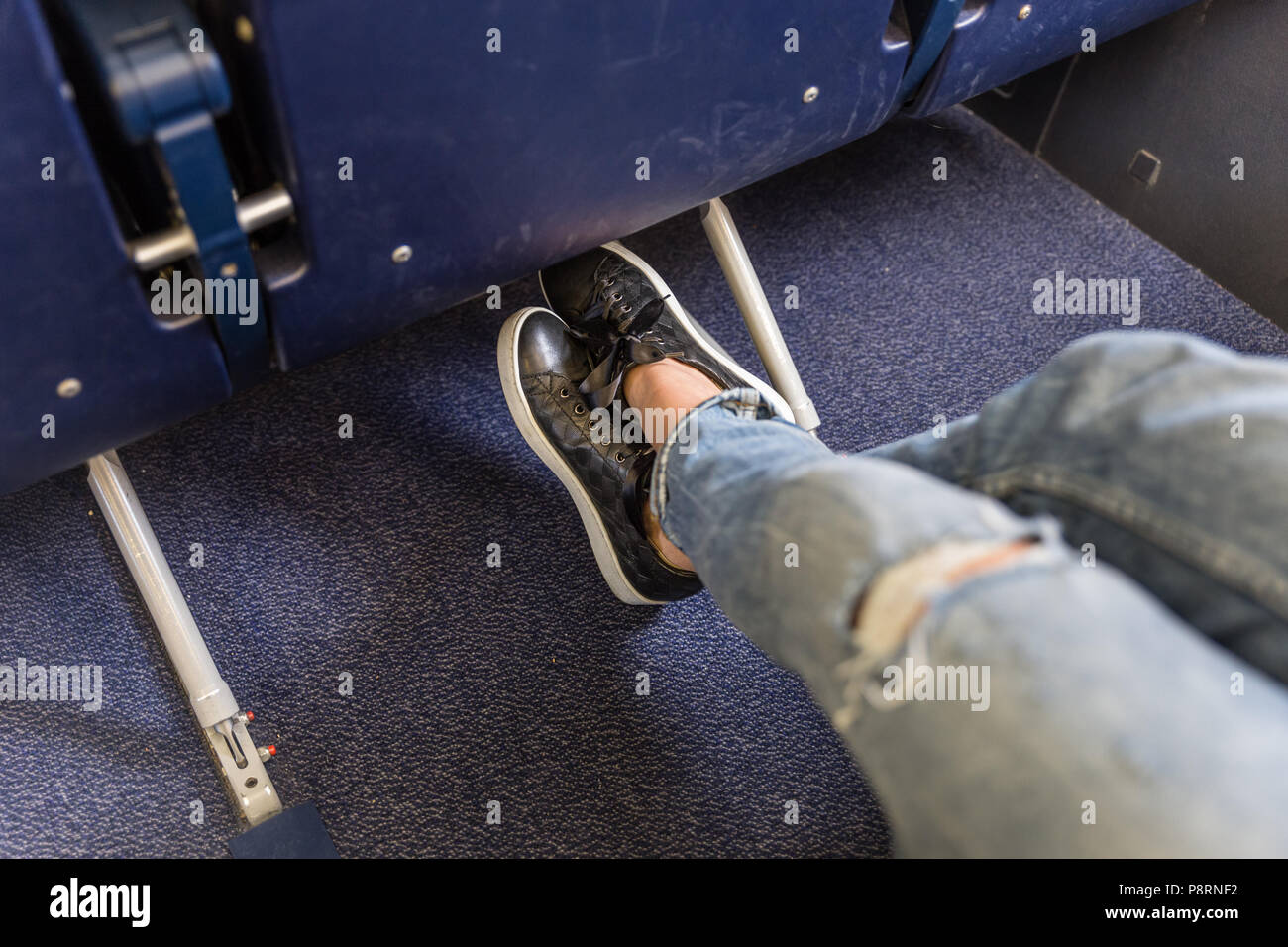 Espace pour les jambes d'avion Banque de photographies et d’images à — free download