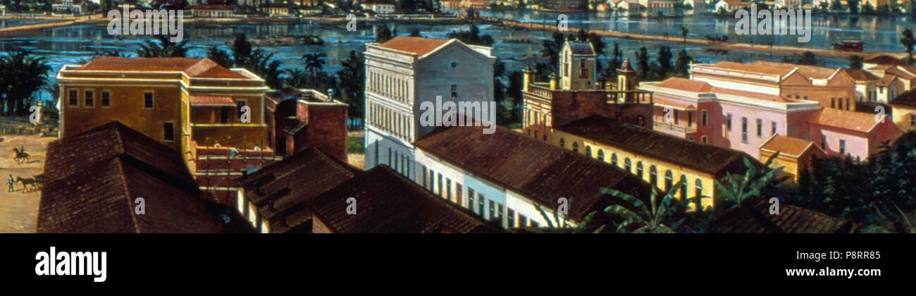 Título : INUNDAÇÃO DA VÁRZEA do Carmo, 1892 Autor : Jésus, les données de Benedito Calixto : 1892 technique : ÓLEO SOBRE TELA Dimensões (un cm, d'un sm X l cm, l sm) : 169-125-442-400 Benedito Calixto:Coleção DE JESUS - CBCJ Rosael-Hélio Nobre-Museu Foto : José da Paulista Acervo USP : Museu Paulista da 55 USPDomínio Público de Benedito Calixto - Jésus Inundação da Várzea do Carmo, 1892, do Museu Paulista Acervo da USP - Detalhe (Edifícios comerciais da Rua 25 de Março) Banque D'Images