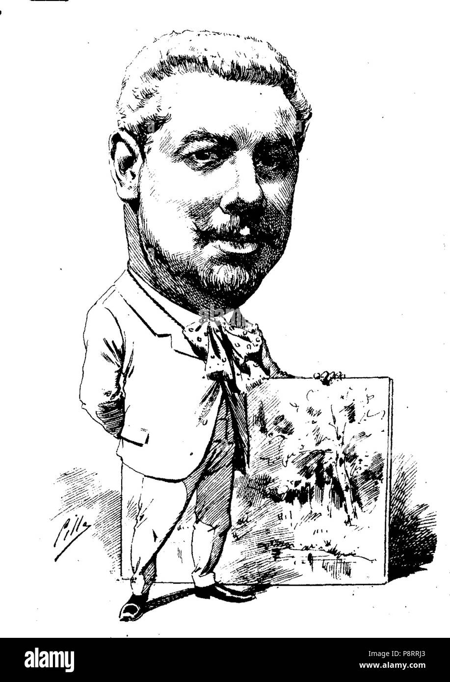 11 1890-06-07, Madrid, Cómico Agustín Lhardy, Cilla (rognée) Banque D'Images