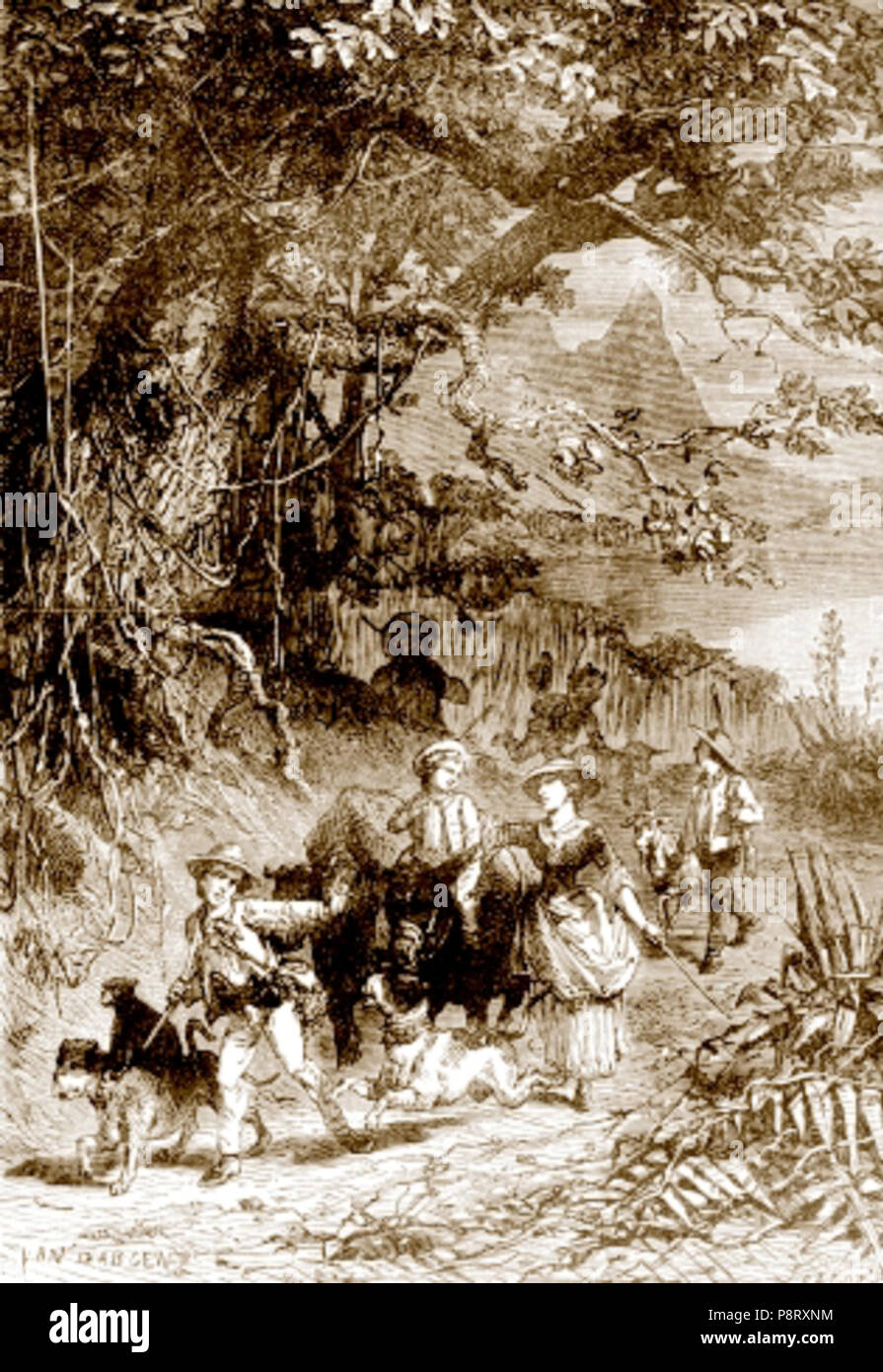 . 3 "seconde patrie" par George Roux 15 Banque D'Images